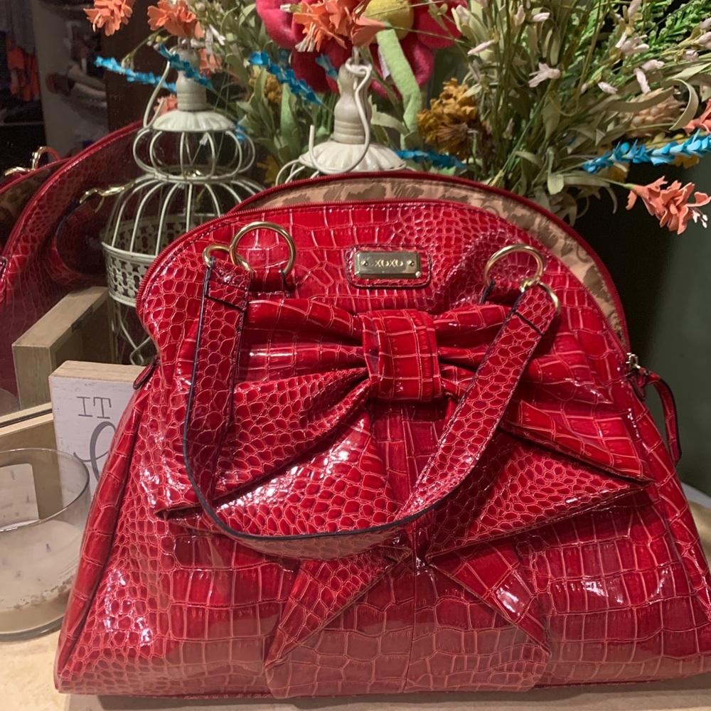 Large red purse